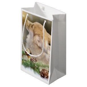 Holiday Welsh Corgi Puppy Small Gift Bag