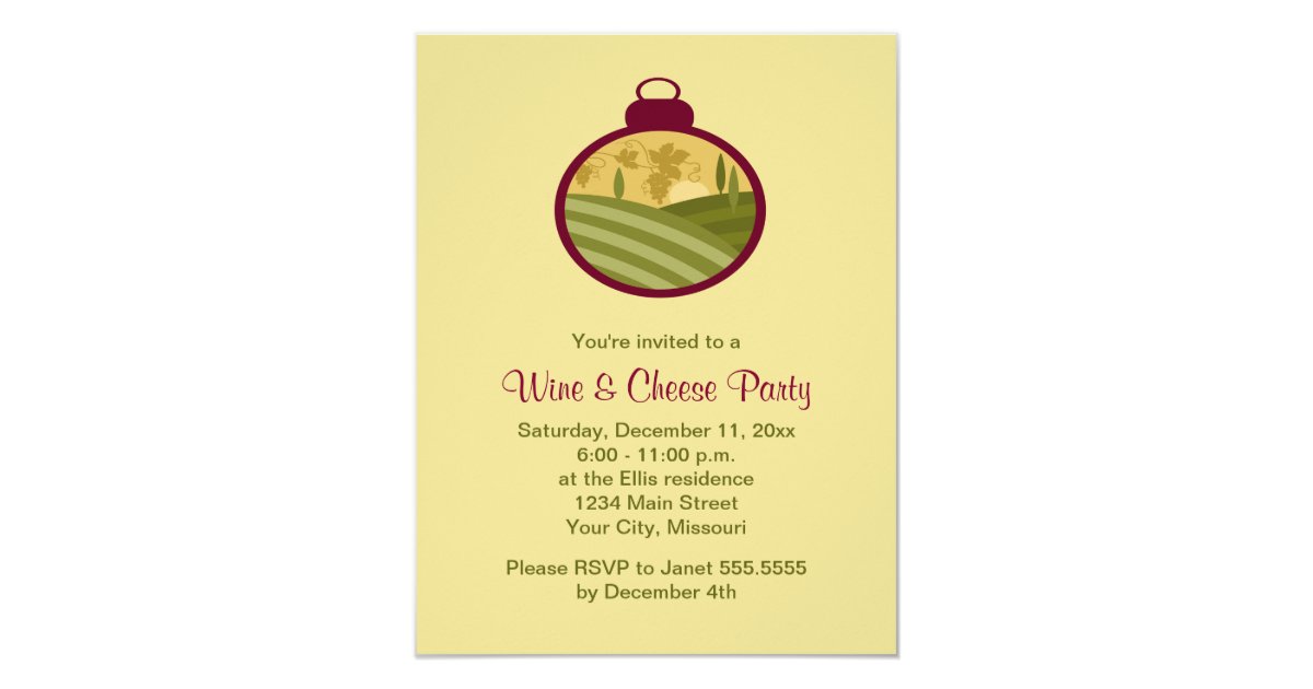 Wine And Cheese Invitations Christmas 9