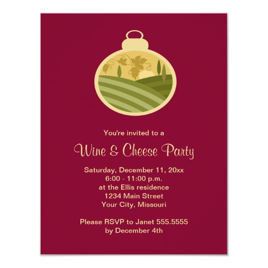 Wine And Cheese Invitations Christmas 2