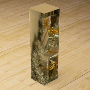 Holiday Wine Box Nonsecular Custom Christmas Box