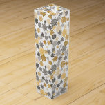 Holiday Wine Gift Box<br><div class="desc">This wine gift box is shown in a festive Christmas holiday snowflakes print.
Customize this box or buy as is.</div>