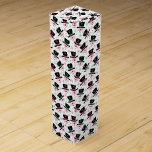 Holiday Wine Gift Box<br><div class="desc">This wine gift box is shown in a festive Christmas holiday snowman print.
Customize this box or buy as is.</div>