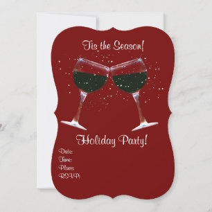 Holiday Wine Party Invitation