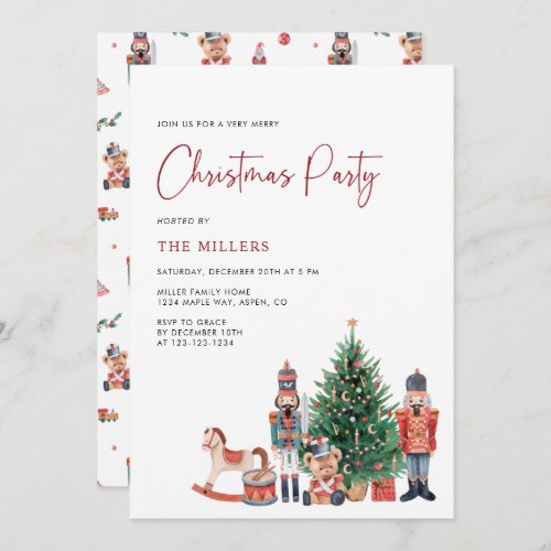 Holiday Winter Christmas Party Invitation
