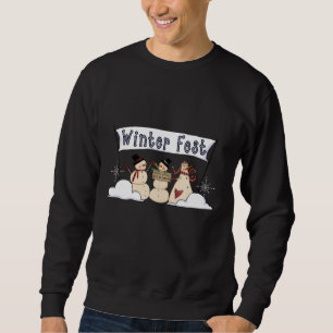 Holiday Winter Fest Snowmen T-Shirt Sweatshirt