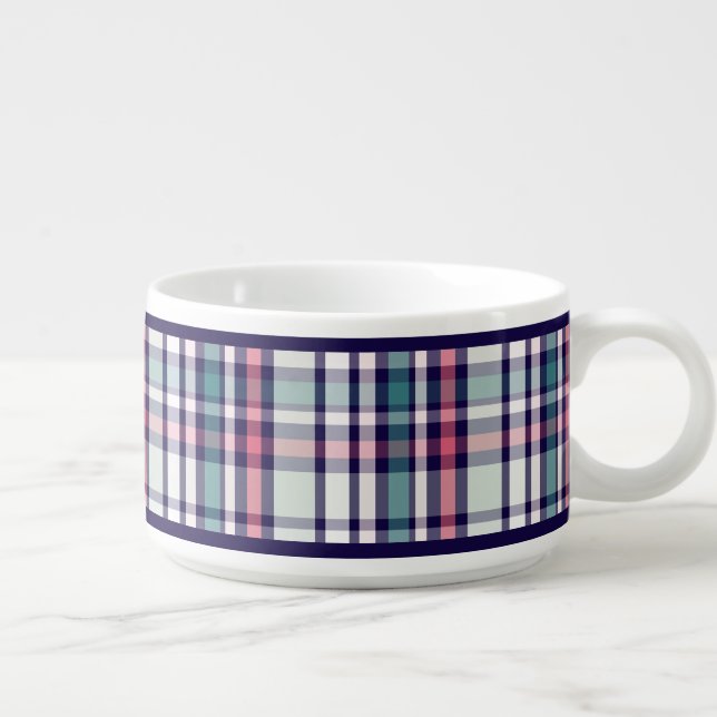 Holiday Winter Plaid Bowl (Left)