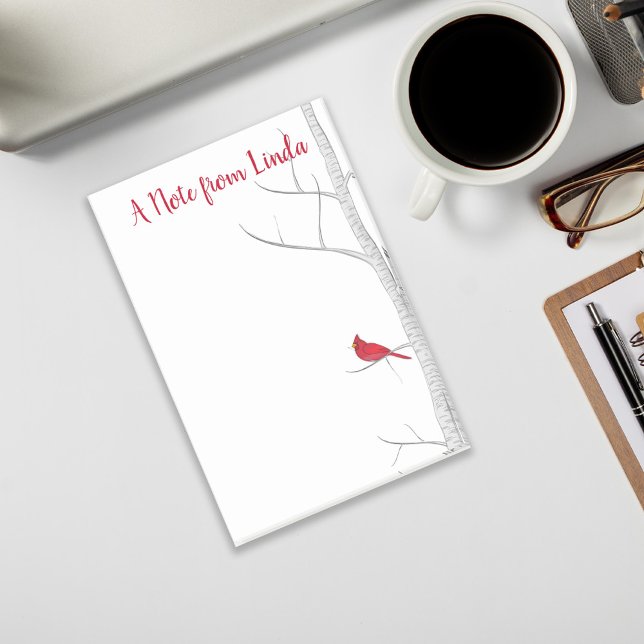 Holiday Winter Red Cardinal Rustic Nature Custom Post-it Notes (Creator Uploaded)