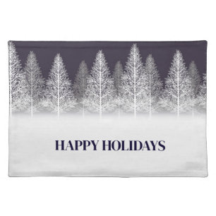 Holiday Winter Trees Placemat