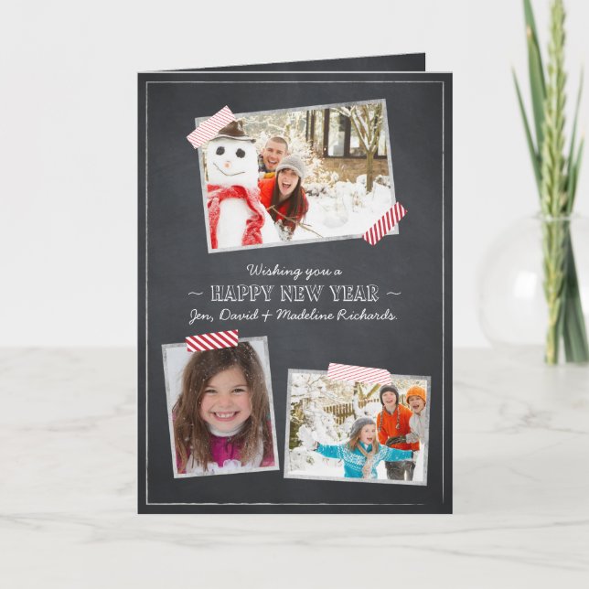 Holiday Wishes - Chalkboard Card (Front)