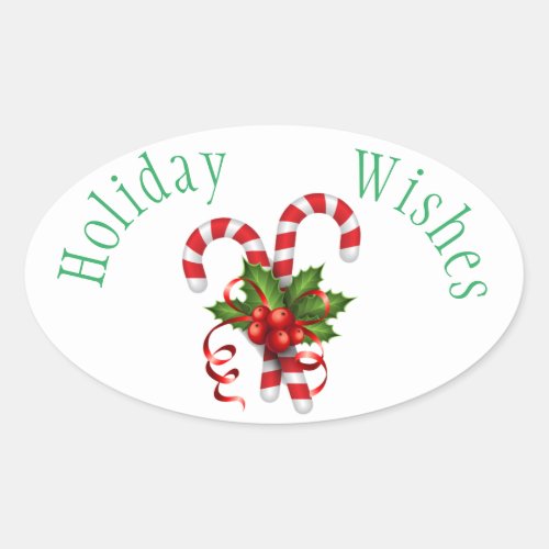Holiday Wishes Envelope Seal Stickers
