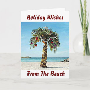 HOLIDAY WISHES FROM ***THE BEACH*** CARD