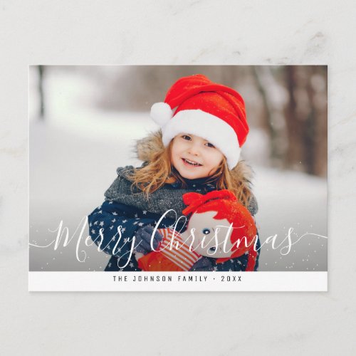 holiday wishes photo merry christmas postcard