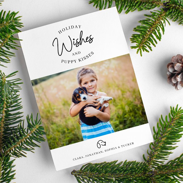 Holiday Wishes, Puppy Dog Kisses Photo Pet Owner (Creator Uploaded)