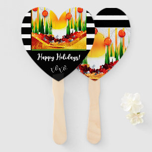 Holiday within the Pines! Hand Fan