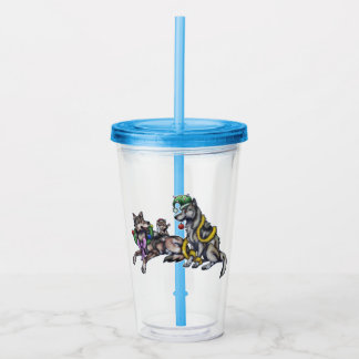 Holiday Wolves Acrylic Tumbler