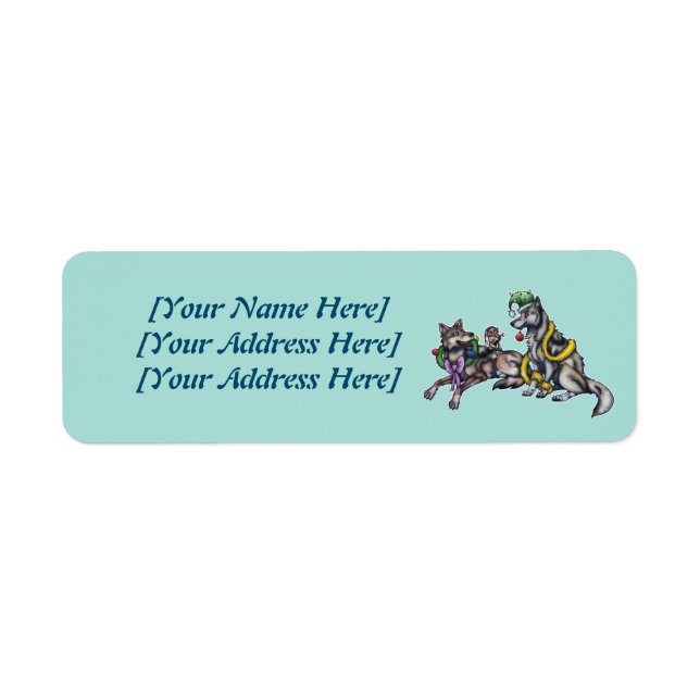Holiday Wolves Label (Front)