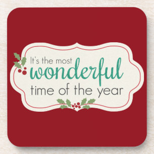 Holiday Wonderful Beverage Coaster