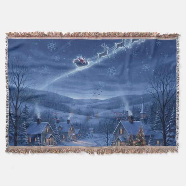 Holiday Wonderland Throw Blanket (Front)