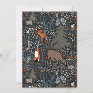 Holiday Woodland Animals Card