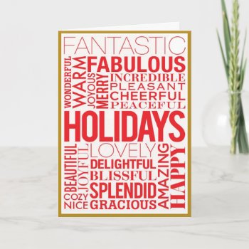 Holiday Words by SERENITYnFAITH at Zazzle