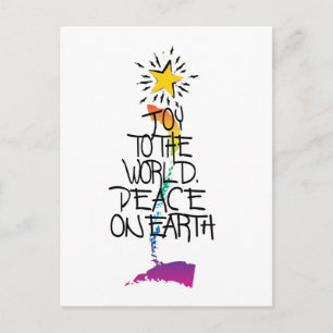 Holiday Words Postcard