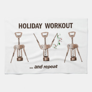 Holiday Workout Kitchen Towel