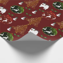 Holiday Wrapping Paper:  Samoyeds, Reindeer...