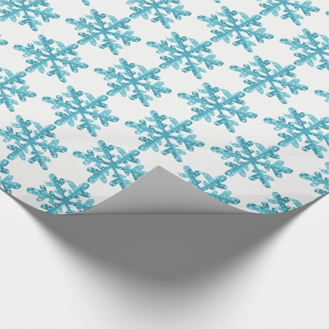 Holiday Wrapping Paper-Snowflakes Wrapping Paper (Corner)