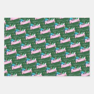 Holiday Wrapping - penguins, trucks, gingerbread Wrapping Paper Sheets