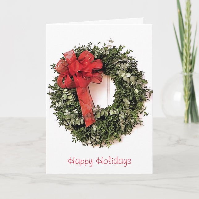 Holiday Wreath Card (Front)