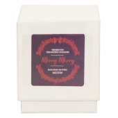 Holiday Wreath Custom Holiday Candle (Box)