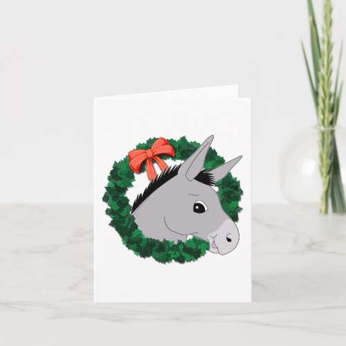 Holiday Wreath Donkey