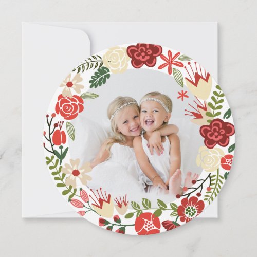 Holiday Wreath | Holiday Photo Card