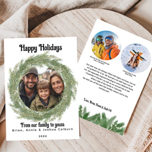 Holiday Wreath Photo Card