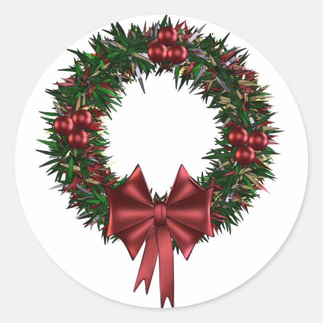 Holiday Wreath sticker sheets (Front)