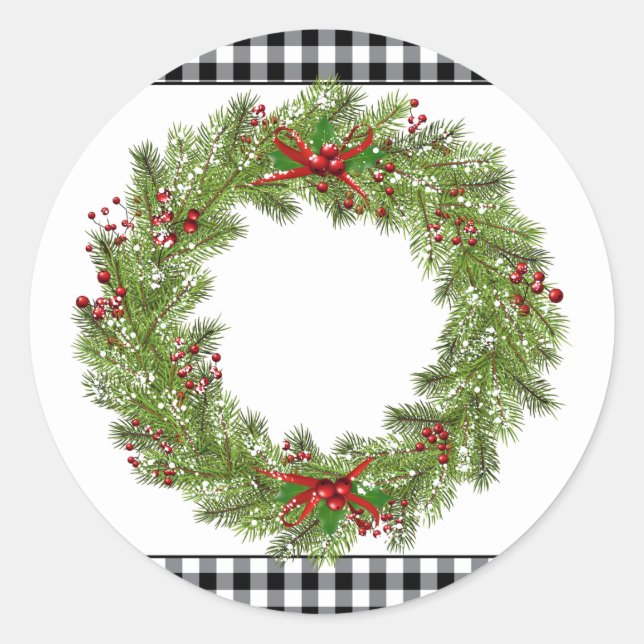 Holiday Wreath Stickers (Front)