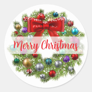 Holiday Wreath Stickers