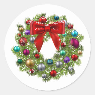 Holiday Wreath Stickers