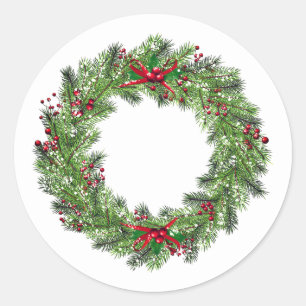 Holiday Wreath Stickers