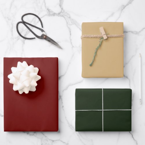 Holiday Xmas Gifts Simple Chic Elegant Modern Wrapping Paper Sheets