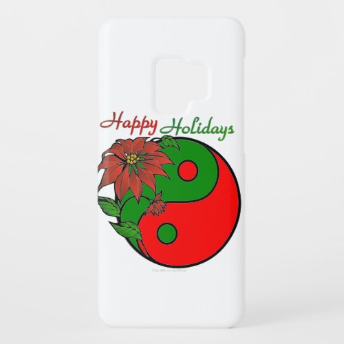 Holiday Yin Yang Poinsettia Green Red Case_Mate Samsung Galaxy S9 Case