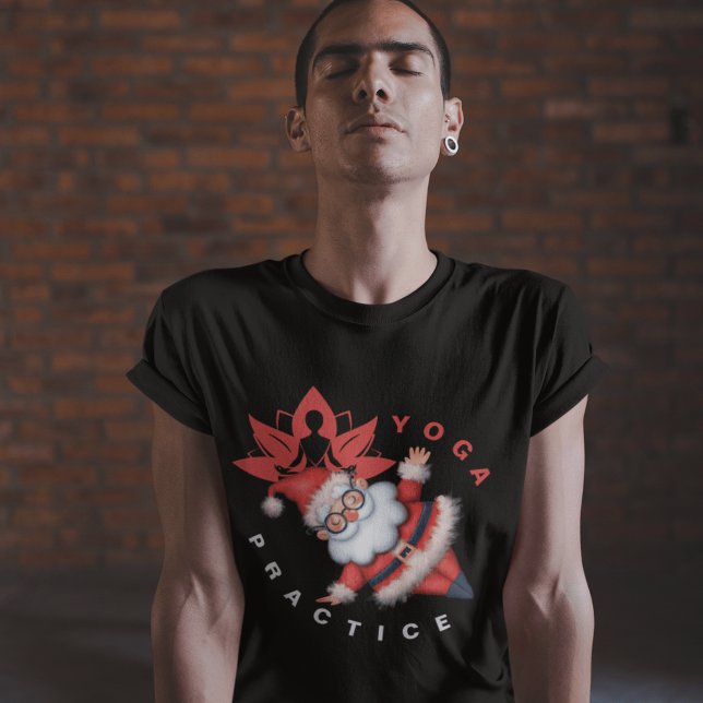 Holiday Yoga with Santa Perfect for xms Yoga Lover T-Shirt (Creator Uploaded)
