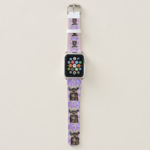 Holiday Yorkie Poo Apple Watch Band
