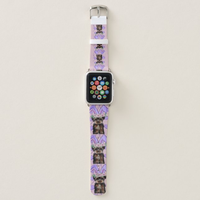 Holiday Yorkie Poo  Apple Watch Band (Front)