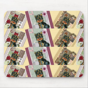 HOLIDAY YORKIES MOUSE PAD