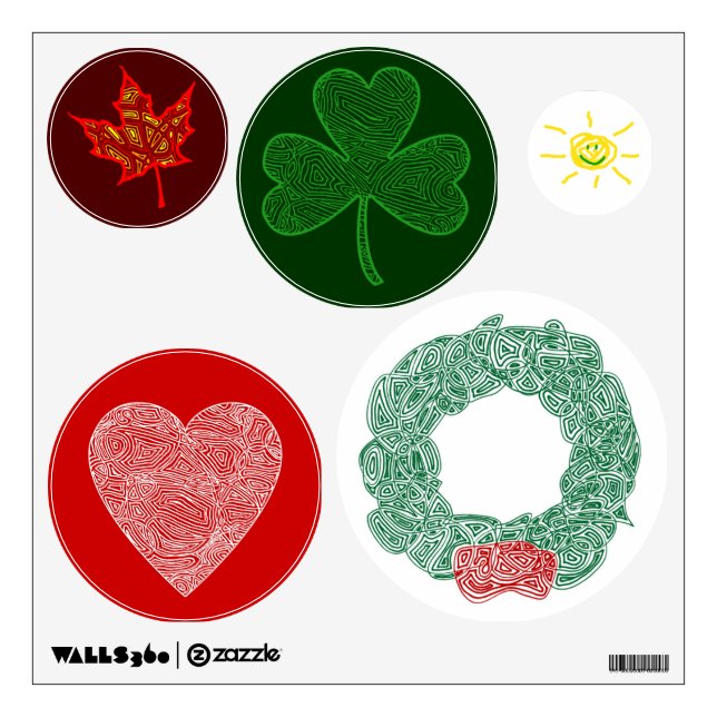 Holidays and Seasons Wall Sticker (Front)