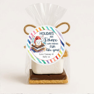 Holidays Are S'more Fun With Friends Like You Classic Round Sticker