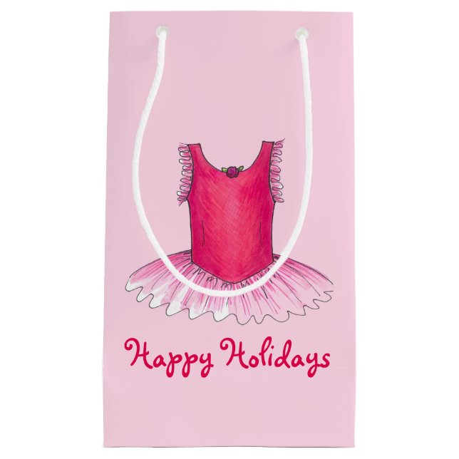 Holidays Ballet Dance Teacher Christmas Gift Bag (Front)