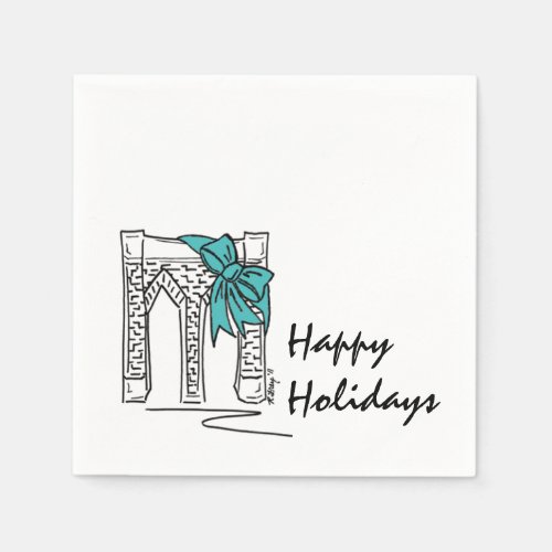 Holidays Brooklyn NYC Christmas Hanukkah New York Paper Napkins