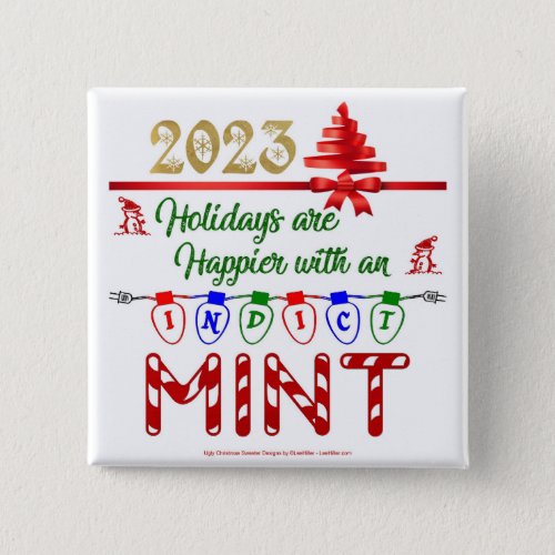 Holidays Christmas Indictment 2023 Button